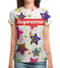 Заказать женскую футболку в Москве. Футболка с полной запечаткой (женская) Supreme от THE_NISE  - готовые дизайны и нанесение принтов.