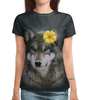 Заказать женскую футболку в Москве. Футболка с полной запечаткой (женская) Мой волк от weeert - готовые дизайны и нанесение принтов.