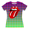 Заказать женскую футболку в Москве. Футболка с полной запечаткой (женская) The Rolling Stones от Jimmy Flash - готовые дизайны и нанесение принтов.