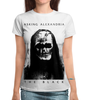 Заказать женскую футболку в Москве. Футболка с полной запечаткой (женская) Asking Alexandria от geekbox - готовые дизайны и нанесение принтов.