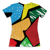 Заказать женскую футболку в Москве. Футболка с полной запечаткой (женская) Цветная абстракция от IrinkaArt  - готовые дизайны и нанесение принтов.