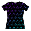 Заказать женскую футболку в Москве. Футболка с полной запечаткой (женская) Fortnite, Marshmello от geekbox - готовые дизайны и нанесение принтов.