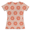 Заказать женскую футболку в Москве. Футболка с полной запечаткой (женская) Апельсины от THE_NISE  - готовые дизайны и нанесение принтов.