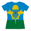 Заказать женскую футболку в Москве. Футболка с полной запечаткой (женская) Воздушно десантные войска от EDJEY  - готовые дизайны и нанесение принтов.