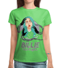 Заказать женскую футболку в Москве. Футболка с полной запечаткой (женская) Billie Eilish( Билли Айлиш)       от T-shirt print  - готовые дизайны и нанесение принтов.