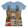 Заказать женскую футболку в Москве. Футболка с полной запечаткой (женская) Амстердам от Fil6 - готовые дизайны и нанесение принтов.