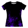Заказать женскую футболку в Москве. Футболка с полной запечаткой (женская) Фиолетовая краска от Fonzo - готовые дизайны и нанесение принтов.