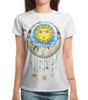 Заказать женскую футболку в Москве. Футболка с полной запечаткой (женская) Луна и Солнце от Марина - готовые дизайны и нанесение принтов.