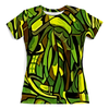 Заказать женскую футболку в Москве. Футболка с полной запечаткой (женская) Оттенки зеленого от THE_NISE  - готовые дизайны и нанесение принтов.
