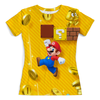 Заказать женскую футболку в Москве. Футболка с полной запечаткой (женская) Mario (марио) от weeert - готовые дизайны и нанесение принтов.