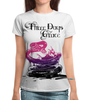 Заказать женскую футболку в Москве. Футболка с полной запечаткой (женская) Three Days Grace от geekbox - готовые дизайны и нанесение принтов.