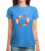 Заказать женскую футболку в Москве. Футболка с полной запечаткой (женская) Рыбки от T-shirt print  - готовые дизайны и нанесение принтов.