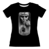 Заказать женскую футболку в Москве. Футболка с полной запечаткой (женская) Монашка от T-shirt print  - готовые дизайны и нанесение принтов.