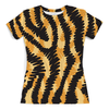 Заказать женскую футболку в Москве. Футболка с полной запечаткой (женская) Тигровый от Yaroslava - готовые дизайны и нанесение принтов.