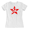 Заказать женскую футболку в Москве. Футболка с полной запечаткой (женская) Знак СССР от THE_NISE  - готовые дизайны и нанесение принтов.