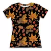 Заказать женскую футболку в Москве. Футболка с полной запечаткой (женская) Осень от khodiana25@gmail.com - готовые дизайны и нанесение принтов.