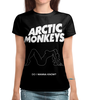 Заказать женскую футболку в Москве. Футболка с полной запечаткой (женская) Arctic Monkeys от geekbox - готовые дизайны и нанесение принтов.