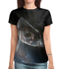 Заказать женскую футболку в Москве. Футболка с полной запечаткой (женская) Mass effect Andromeda от galaxy secret - готовые дизайны и нанесение принтов.