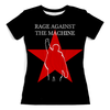 Заказать женскую футболку в Москве. Футболка с полной запечаткой (женская) Rage Against the Machine от geekbox - готовые дизайны и нанесение принтов.