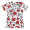 Заказать женскую футболку в Москве. Футболка с полной запечаткой (женская) Красные Розы от Виктор Гришин - готовые дизайны и нанесение принтов.