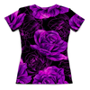Заказать женскую футболку в Москве. Футболка с полной запечаткой (женская) Розы в цвету от THE_NISE  - готовые дизайны и нанесение принтов.