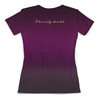 Заказать женскую футболку в Москве. Футболка с полной запечаткой (женская) Я <3 шоколад! от Andy Quarry - готовые дизайны и нанесение принтов.