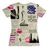 Заказать женскую футболку в Москве. Футболка с полной запечаткой (женская) New York от THE_NISE  - готовые дизайны и нанесение принтов.