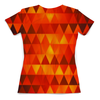 Заказать женскую футболку в Москве. Футболка с полной запечаткой (женская) Triangles от Fonzo - готовые дизайны и нанесение принтов.