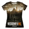 Заказать женскую футболку в Москве. Футболка с полной запечаткой (женская) Resident Evil 7 от game-fan - готовые дизайны и нанесение принтов.