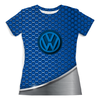 Заказать женскую футболку в Москве. Футболка с полной запечаткой (женская) Volkswagen от THE_NISE  - готовые дизайны и нанесение принтов.