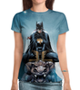 Заказать женскую футболку в Москве. Футболка с полной запечаткой (женская) Batgirl от Виктор Гришин - готовые дизайны и нанесение принтов.