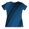Заказать женскую футболку в Москве. Футболка с полной запечаткой (женская) Синяя абстракция от BeliySlon - готовые дизайны и нанесение принтов.