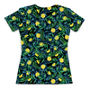 Заказать женскую футболку в Москве. Футболка с полной запечаткой (женская) Солнечные лимоны от zen4@bk.ru - готовые дизайны и нанесение принтов.