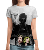 Заказать женскую футболку в Москве. Футболка с полной запечаткой (женская) The X-Files от balden - готовые дизайны и нанесение принтов.
