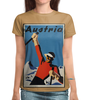 Заказать женскую футболку в Москве. Футболка с полной запечаткой (женская) Австрия от acidhouses - готовые дизайны и нанесение принтов.