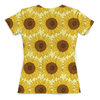 Заказать женскую футболку в Москве. Футболка с полной запечаткой (женская) Sunflower от frau - готовые дизайны и нанесение принтов.