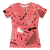 Заказать женскую футболку в Москве. Футболка с полной запечаткой (женская) Кристалл от THE_NISE  - готовые дизайны и нанесение принтов.