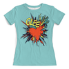 Заказать женскую футболку в Москве. Футболка с полной запечаткой (женская) Glee  от T-shirt print  - готовые дизайны и нанесение принтов.