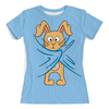 Заказать женскую футболку в Москве. Футболка с полной запечаткой (женская) Кролик от weeert - готовые дизайны и нанесение принтов.