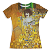Заказать женскую футболку в Москве. Футболка с полной запечаткой (женская) Freddie Mercury (Gustav Klimt) от balden - готовые дизайны и нанесение принтов.