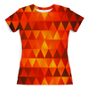 Заказать женскую футболку в Москве. Футболка с полной запечаткой (женская) Triangles от Fonzo - готовые дизайны и нанесение принтов.