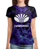 Заказать женскую футболку в Москве. Футболка с полной запечаткой (женская) Daewoo от THE_NISE  - готовые дизайны и нанесение принтов.