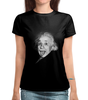 Заказать женскую футболку в Москве. Футболка с полной запечаткой (женская) Einstein  от Fil6 - готовые дизайны и нанесение принтов.