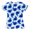 Заказать женскую футболку в Москве. Футболка с полной запечаткой (женская) Синие пятна от THE_NISE  - готовые дизайны и нанесение принтов.