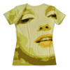 Заказать женскую футболку в Москве. Футболка с полной запечаткой (женская) Marilyn Monroe Yellow от avagardner - готовые дизайны и нанесение принтов.
