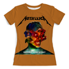 Заказать женскую футболку в Москве. Футболка с полной запечаткой (женская) Metallica Band от Leichenwagen - готовые дизайны и нанесение принтов.