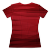 Заказать женскую футболку в Москве. Футболка с полной запечаткой (женская) Красная абстракция от BeliySlon - готовые дизайны и нанесение принтов.