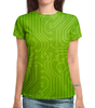 Заказать женскую футболку в Москве. Футболка с полной запечаткой (женская) Зелёная плата от THE_NISE  - готовые дизайны и нанесение принтов.