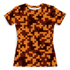 Заказать женскую футболку в Москве. Футболка с полной запечаткой (женская) border pixel от THE_NISE  - готовые дизайны и нанесение принтов.