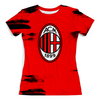Заказать женскую футболку в Москве. Футболка с полной запечаткой (женская) AC Milan от THE_NISE  - готовые дизайны и нанесение принтов.